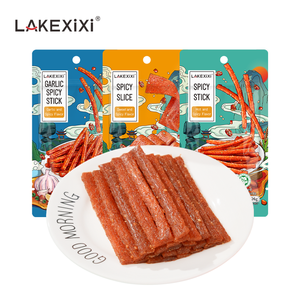 Vegan Hot Strip Snacks picantes Gluten picante Comida vegetariana Snack Latio Snacks asiáticos picantes del fabricante ISO HACCP - Product Image 1