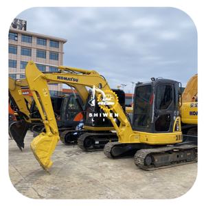 Mini-excavatrice PC55 Japon 5 tonnes, engin de terrassement sur chenilles, moteur japonais, garantie 1 an, état d'occasion 95% neuf, prix bas - Product Image 1