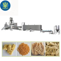 Ligne de production complète de machine à fabriquer des morceaux de protéines végétales texturées de soja de qualité alimentaire entièrement automatique à haute teneur en fibres