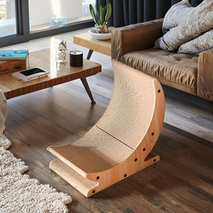 Carta ondulata a forma di luna in piedi gatto Scratcher all'ingrosso grandi giocattoli per animali domestici - Product Image 5
