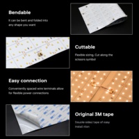 Lámina LED Flexible de Alta Eficiencia, Blanca y Regulable, DC24V, para Retroiluminación de Encimeras de Cocina de Mármol y Ónix