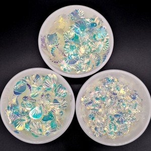 Bela Shell Em Forma De Mar Glitter Iridescente Sea Life Lantejoulas Conchas De Praia Confetti para Slime Nail Art Beleza Em Massa - Product Image 2