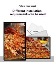 Écran publicitaire ultra fin à montage mural, écran Lcd Led, support mural au sol pour le marché