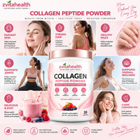 Collagène en poudre à marque privée, biotine, zinc, vitamines C et E, anti-âge, croissance des cheveux, soin de la peau, végétalien pour adultes, riche en protéines