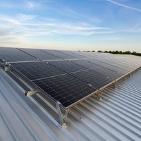 Support de montage réglable pour panneaux solaires sur toit en tôle métallique – Kit d'installation de structure de support photovoltaïque pour toiture