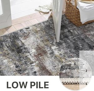 Alfombras Modernas Abstractas Lavables de 8x10, Alfombra Suave Antideslizante para Sala de Estar, Dormitorio Grande, Decoración del Hogar, Gris Oscuro - Product Image 6