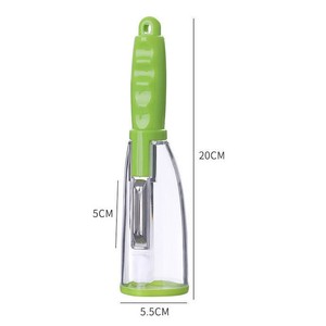 Pelapatate Multifunzione Portatile in Acciaio Inox con Manico in Plastica per Frutta e Verdura - Product Image 2