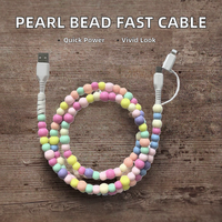 Kabel Data Berhias Manik-Manik Kustom Grosir, Kabel Pengisi Daya, IPhone, Android, Ipad