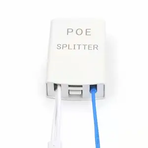 Outdoor Waterproof Wall Mounted Poe Box 24v 2a 0.5a Splitter 12v 48v 1a Poe Injector Power Over Ethernet Adapter Separator