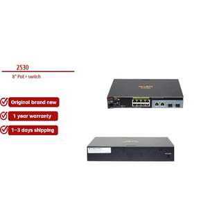 Capacité de commutation 12.<span class=keywords><strong>8</strong></span> Gbps J9779A <span class=keywords><strong>Aruba</strong></span> <span class=keywords><strong>2530</strong></span>-24G PoE + 48 ports VLAN prend en charge le commutateur d'accès en stock - Product Image 1