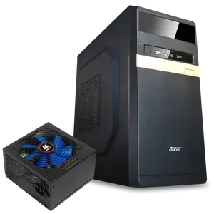 Factory Price ITX ATX Computer Case Black 2USB 2AUDIO With Fan ROHS PC Mini Case OEM Mid tower PC Case