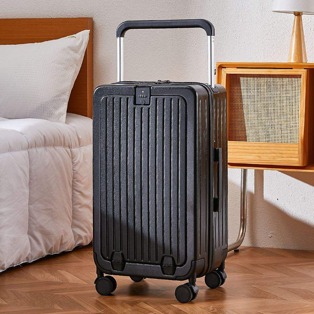 สีดำเงา [พร้อมที่ชาร์จ USB ที่วางแก้วและตะขอ]