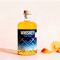 Échantillon gratuit Classica Modèle 100ml 250ml 375ml 500ml 750 ml Bouteilles de spiritueux transparentes pour Gin Rum Whisky Vodka Bouteille en verre
