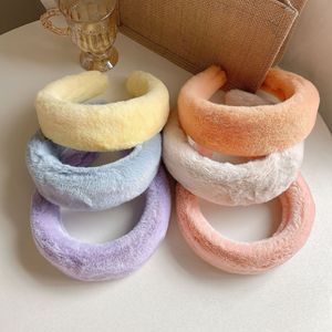 Tschick-diademas de felpa de colores para mujer y niña, bandanas suaves encantadoras para el pelo, accesorios para el cabello para mujer - Product Image 4