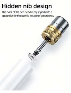 Penna Stilo Attiva Premium a Ricarica Rapida con Palm Rejection e Sensibilità all'Inclinazione per Disegno e Scrittura Professionale su <span class=keywords><strong>iPad</strong></span> - Product Image 6