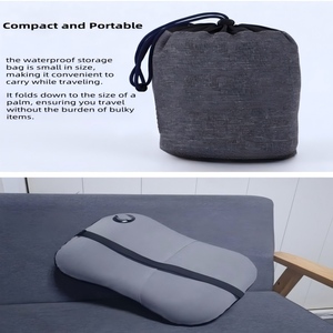Oreiller de camping portable avec housse lavable douce, 2 en 1, ultraléger, gonflable, léger, pour dormir - Product Image 6