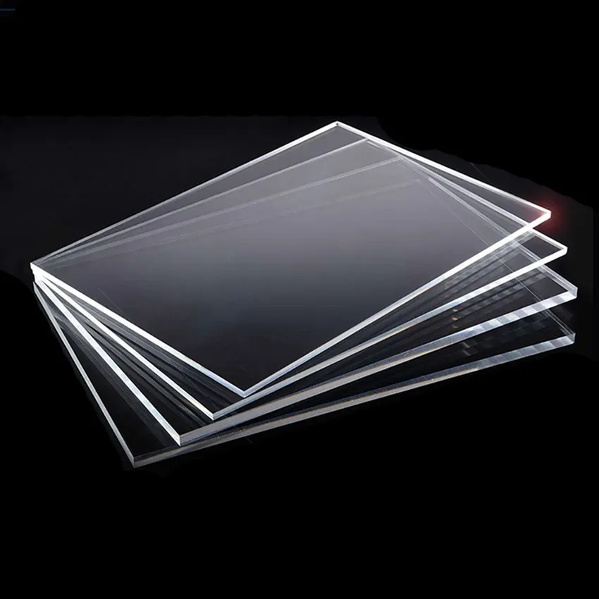 Feuilles de plexiglas de plaque acrylique transparente de taille personnalisée de haute qualité fabriquées en Chine