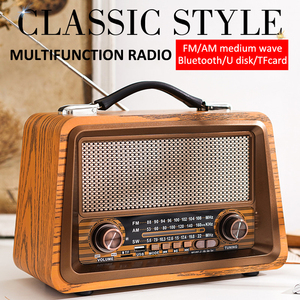 <span class=keywords><strong>Enceinte</strong></span> portable miniature classique en bois pour DJ, haut-parleur en bois, radio vintage <span class=keywords><strong>r</strong></span>étro AM FM SW 3 bandes - Product Image 5