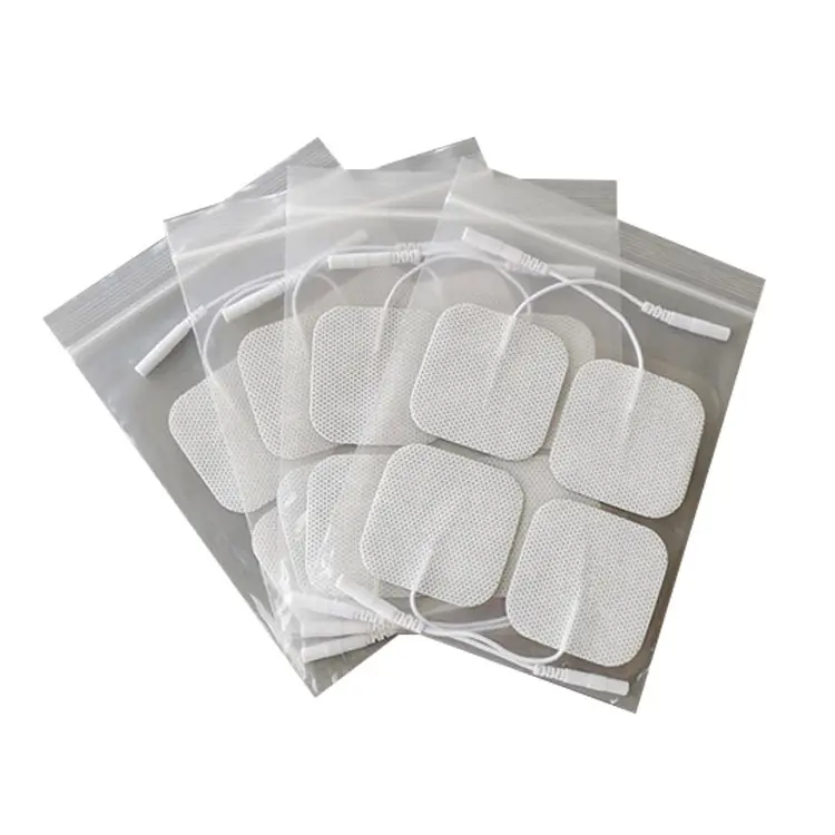 Replacement Pads Combination Set Multiple Sizes Electrodes for TENS Unit Reusable and Latex Free Pigtail TENS Pads