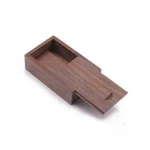 KRAFF Custom Wooden Unfinished Storage Box With Slide Top For Wedding Gift Craft