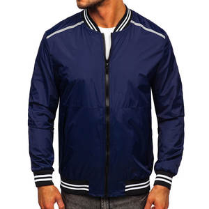 Chaqueta Bomber Transpirable de Manga Larga para Hombre, Material Personalizado, Ropa de Invierno, Chaqueta Bomber con Bolsillo - Product Image 1