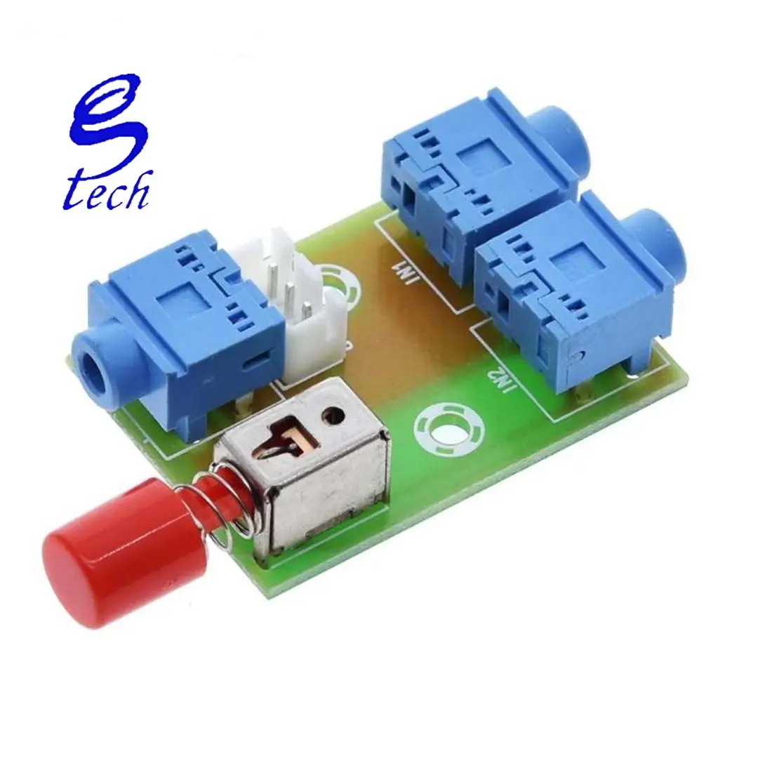 XH-M371 3.5 Audio 2 Ways into 1 Way Out Switching Module Board Audio Socket Switch Diy Electronic PCB Board