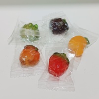 3D Peeling Fruit Gummy Candy Aardbei Gepelde Jelly Gummy Snoepjes Mango Jelly Gummy