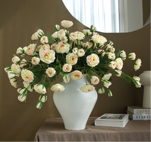 Salon Décoration Décor À La Maison Hôtel INS Doux Décoration Simulé Rose <span class=keywords><strong>Faux</strong></span> Fleur Simulé Fleur 5 <span class=keywords><strong>Diamant</strong></span> Pivoines - Product Image 3