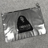 Emballage de sac à fermeture éclair en plastique transparent PVC personnalisé haut de gamme pour les extensions de cheveux et les perruques, sac à vêtements de golf personnalisé avec fermeture éclair