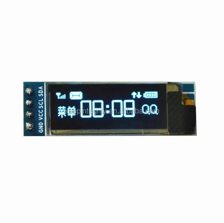 0.91 pouces 128x32 I2C IIC série bleu ou blanc 12832 OLED Module d'affichage LCD SSD1306 pilote d'écran