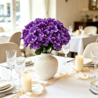 Volle bloei Hortensia Impatiens Kunstbloemen van zijde Boerenhuis Interieur Vaas Tafeldecoratie Huisdecoratie Valentijnsdag