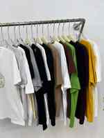 Kaos Pria 100% Katun Hip Hop Oversize Lengan Panjang 300g Kualitas Tinggi Anti-Pilling Cepat Kering Bernapas