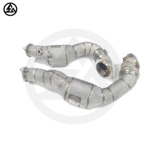 Tuyaux de descente droits CSZ pour <span class=keywords><strong>BMW</strong></span> 335i E90/E91/E92/E93 N54 3.0T, tuyau de descente personnalisé de haute qualité en acier inoxydable 304 avec bouclier thermique - Product Image 4