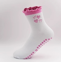 2025 professionnel personnalisé coton Pilates Yoga Fitness Crew chaussettes chaussettes personnalisées
