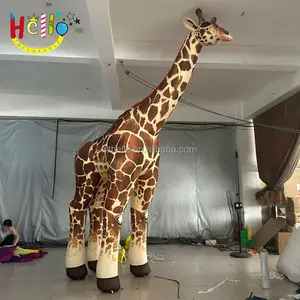 Fabriek Prijs Aangepaste Reclame Opblaasbare Giraffe Ballon Opblaasbare Giraffe Cartoon Mascotte