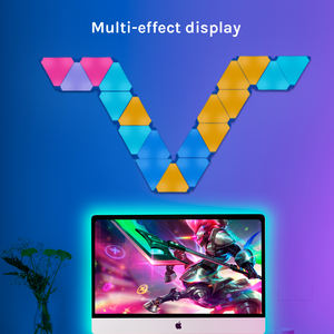 Banqcn Dreieck Licht paneele Lampe Sync Sound Raum Wand dekoration Ambiente Smart Rgbic Gaming Lights Led Licht Spielhaus APP <span class=keywords><strong>Contr</strong></span> - Product Image 4