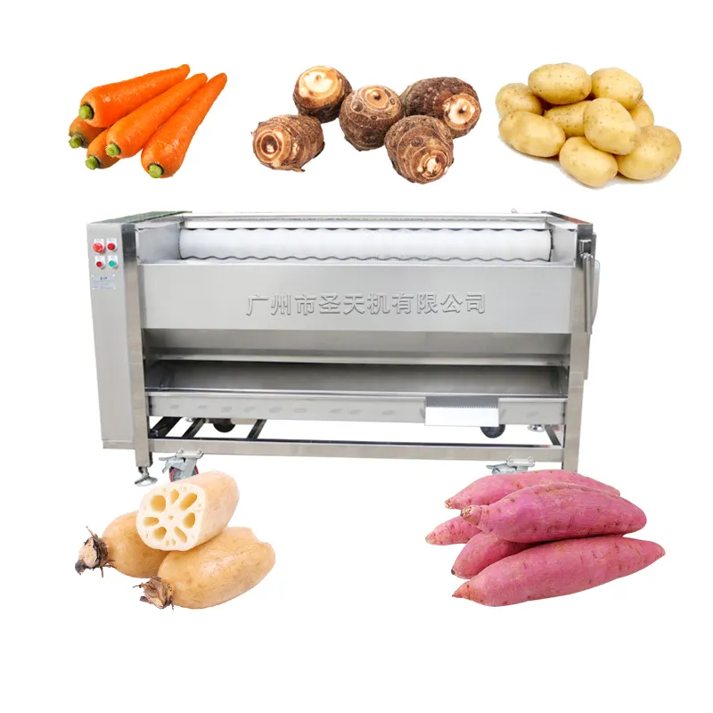 Lage Prijs Aardappel Yam Knollen Wassen En Peeling Machine Apple Oranje Mango Fruit Reinigingsmachine