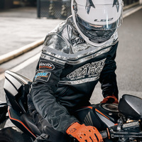 Pour Duhan été Style rétro maille respirant Anti-chute veste pour hommes femmes étanche Auto et moto course pour Motocross