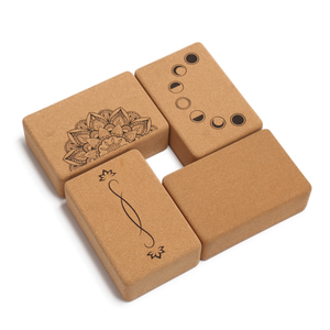 Doğal mantar Yoga blokları, kaymaz yüzeyli yüksek yoğunluklu, çevre dostu aksesuarlar ve Yoga, Pilates, germe için Ideal - Product Image 2