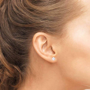 Most Selling Customizable <b>Moissanite</b> Stud <b>Earrings</b> With Sparkling Stones Elegant Fashion Jewelry For Women Available For Sale - Product Image 4