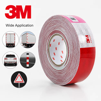 Ruban réfléchissant 3M 983D pour camion/ruban réfléchissant 3M pour voiture, rouge et blanc, 50 mm x 45,72 m