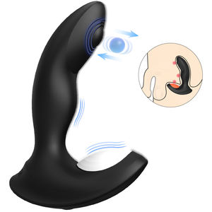 S-Hande Vibrating <span class=keywords><strong>Prostate</strong></span> Massager Rechargeable Silicone Butt Plug Wireless untuk Pria - Product Image 1