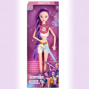 Горячая распродажа: Кукла K-pop Demon Hunters, 11,5 дюймов, 11 подвижных суставов, с цветной LED-подсветкой, музыкой, песнями, тематическими оружием и аксессуарами - Product Image 4