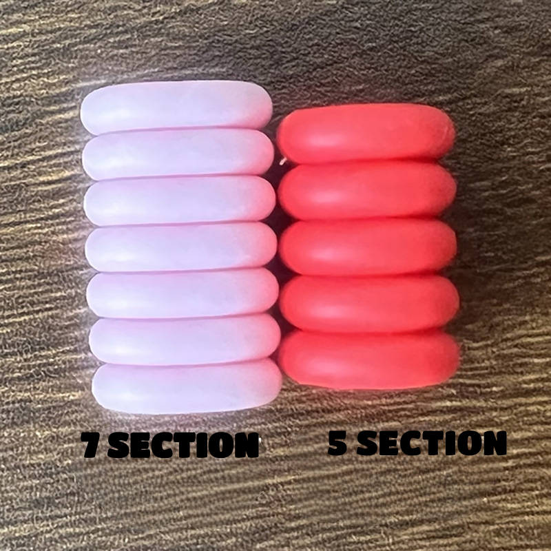 New DIY Learning Tools rainbow Pencils Round Pendant Necklace Silicone Beaded Lanyard Badge Holder for Teachers ' Day Jewelry Image 4