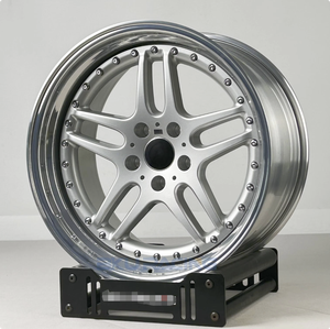 Jantes en alliage forgées JUWA, 3 pièces, 5x120, 18-19 pouces, style parallèle, couleur argent, pour E46/E34/E90/E92/E60/<span class=keywords><strong>E38</strong></span>/E39/F10 - Product Image 4