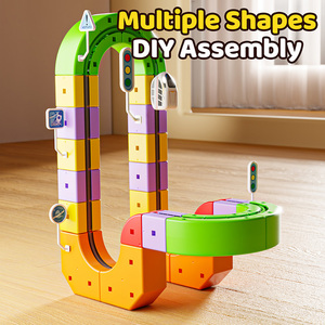 Bloques de Construcción de Plástico para Armar, con Señales de Tráfico, Múltiples Formas, para Niños de 2 a 4 Años, Unisex - Product Image 1