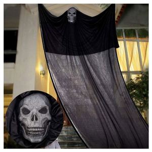 Adornos Colgantes Brillantes, Máscara de Fantasma de Gasa, Decoración de Halloween Personalizada - Product Image 1