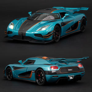 Coche de Juguete de Aleación a Escala 1:24 de Alta Calidad, Modelo <span class=keywords><strong>Koenigsegg</strong></span> <span class=keywords><strong>One</strong></span>, con Suspensión, Dirección, Sonido y Luces - Product Image 5