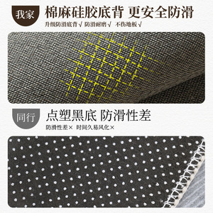 Tapis d'entrée rectangulaire à motif abstrait, résistant aux taches, en fibre de polyester, pour usage domestique - Product Image 5