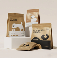 Sacs d'emballage personnalisés en CPP avec fermeture éclair pour aliments pour animaux de compagnie de qualité alimentaire, 3 kg, 5 kg, 15 kg, 25 kg, pour chiens et chats